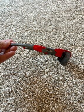 Oakley Flak Jacket Sunglasses Red and Gray